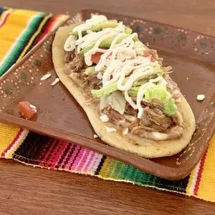 a taco on a plate