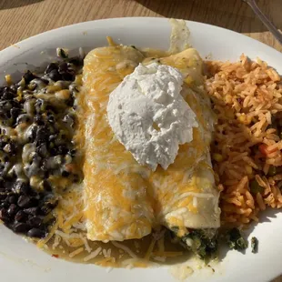 Spinach enchiladas