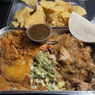 Delicious Carnitas plate to go!