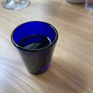 Complementary tequila shot