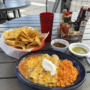 Enchiladas Suiza (2) Excellent!