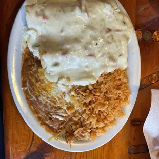 Cheese enchiladas