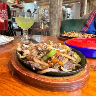 Steak fajitas. You can also see how cute this place is in this pic. Perfect little mountain stop!