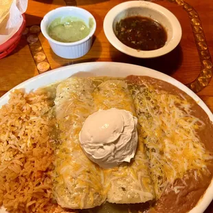 Enchiladas Suiza (2), was absolutely wonderful