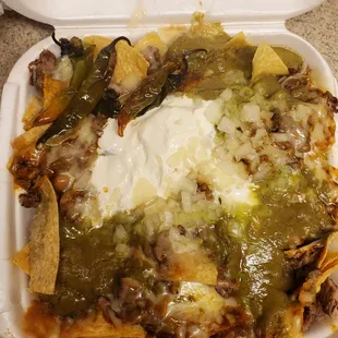 Steak Nachos were ok