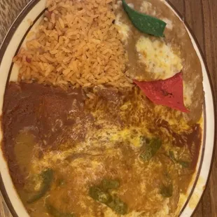Chile Relleno and enchilada plate