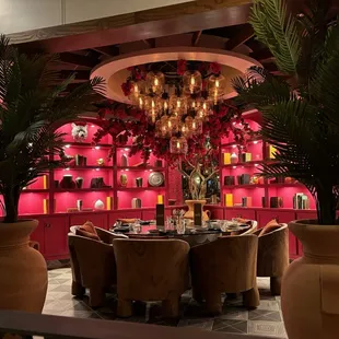 Semi-private table.