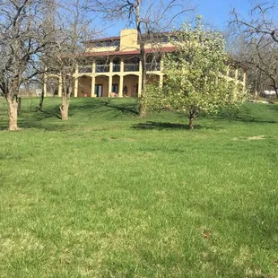 View from down by the lake.