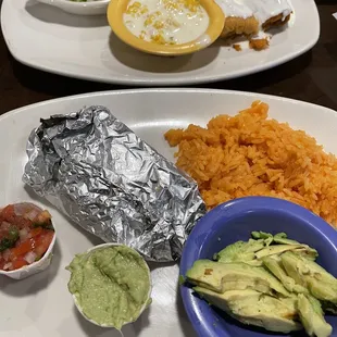 Fish tacos and tamales