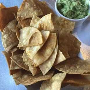 Homemade Chips and Guacamole