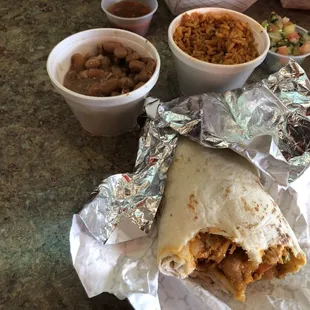 Adobo Chicken Burrito