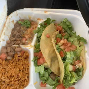 Ground Beef Taco Plate