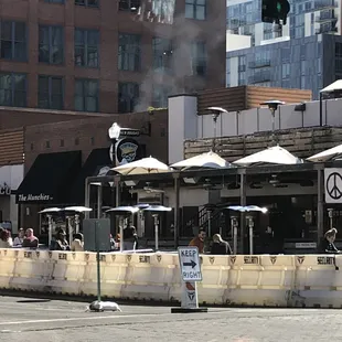 a view of a city street