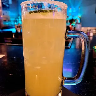 Large premium margarita hand crafted and custom shaken to order