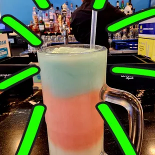 Bomb pop!  Tequila three ways from Sundae!