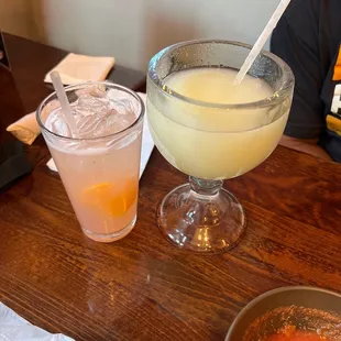 House, margarita, and a strawberry breeze!