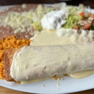 Chicken Chimichanga Lunch