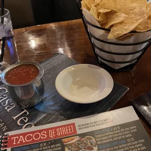Chips and salsa (not spicy)