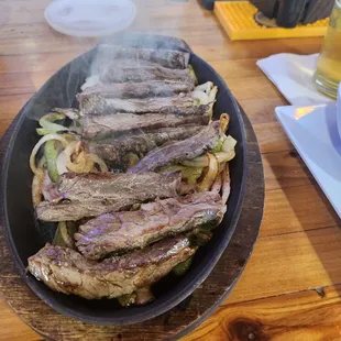 Beef Fajitas for one. Their Saturday special.
