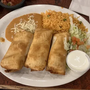 Chicken chimichanga