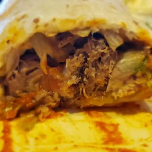 Carnitas burrito, combination plate was bigger than I expected