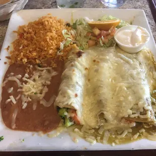 Vegetarian Enchiladas - vegetable filled with mild sauce