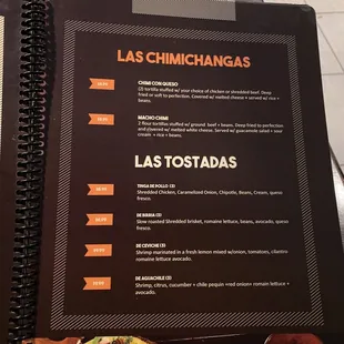 Chimichangas &amp; Tostadas