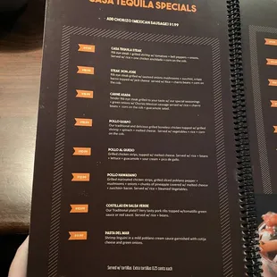 Casa Tequila Specials