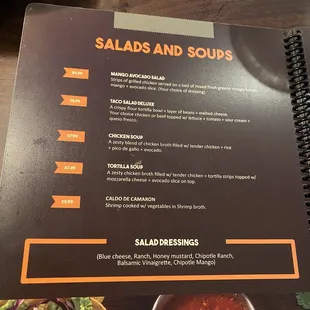 Salads and soups
