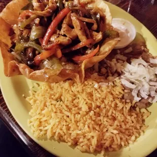Chicken Fajita Taco Salad
