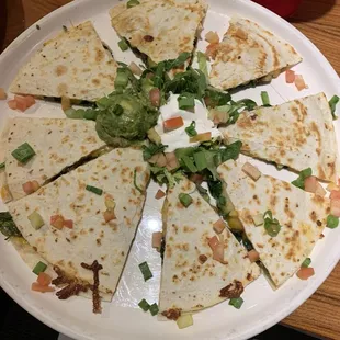 Spinach quesadilla