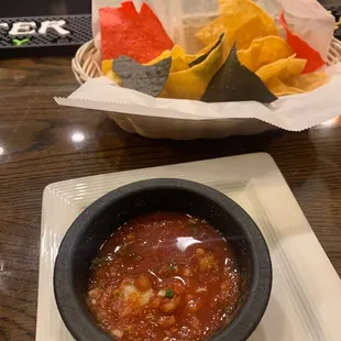 Chips and salsa.
