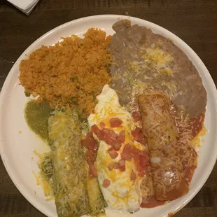 Mexican Flag Enchiladas