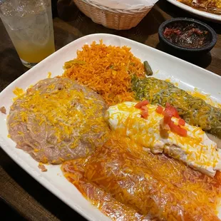 Mexican Flag Enchiladas