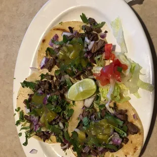 Carne asada tacos