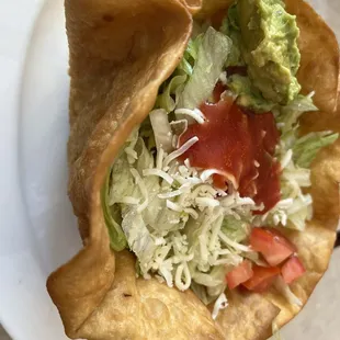 Tostada Compuesta (taco salad)