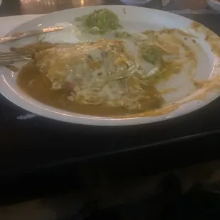 Chile verde quesadilla