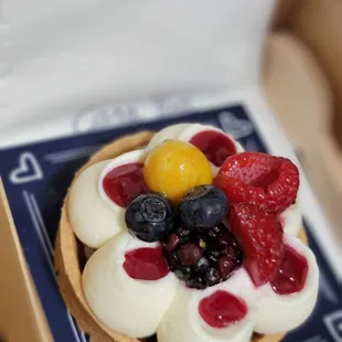 Fruit tart, best part of our visit