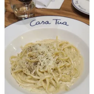 Tagliolini Casio y Pepe pasta