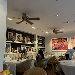 the dining room of a restaurant