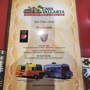 burritos and wraps, menu
