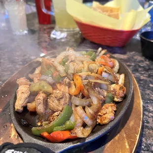 Chicken fajitas