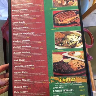More pics of the menu:)