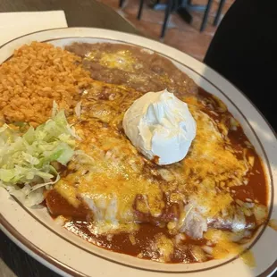 Cheese enchiladas
