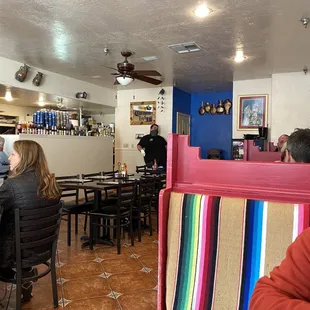 people sitting at tables