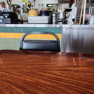 Inside restaurant