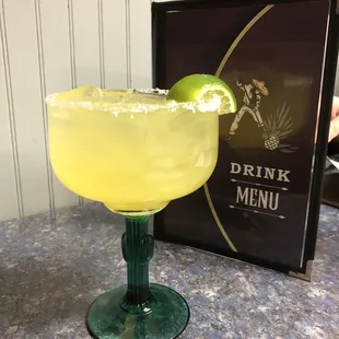 Yummy margarita, cute glass