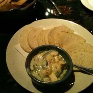 Minguichi - the original Michocan "chile con queso" made with cotija cheese, jalapenos and served with housemade gorditas
