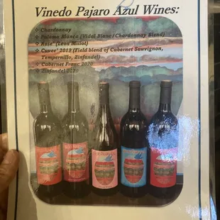 Casa Vieja.  Vinedo Pajaro Azul wines, made from an ABQ vineyard.