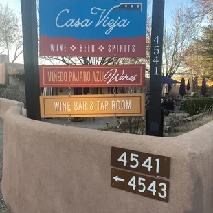 Casa Vieja.  Outdoor sign.